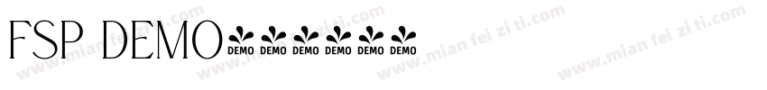 FSP DEMO字体转换